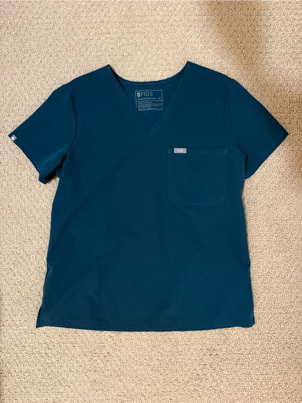 Figs Caribbean Blue Catarina - One-Pocket Scrub Top